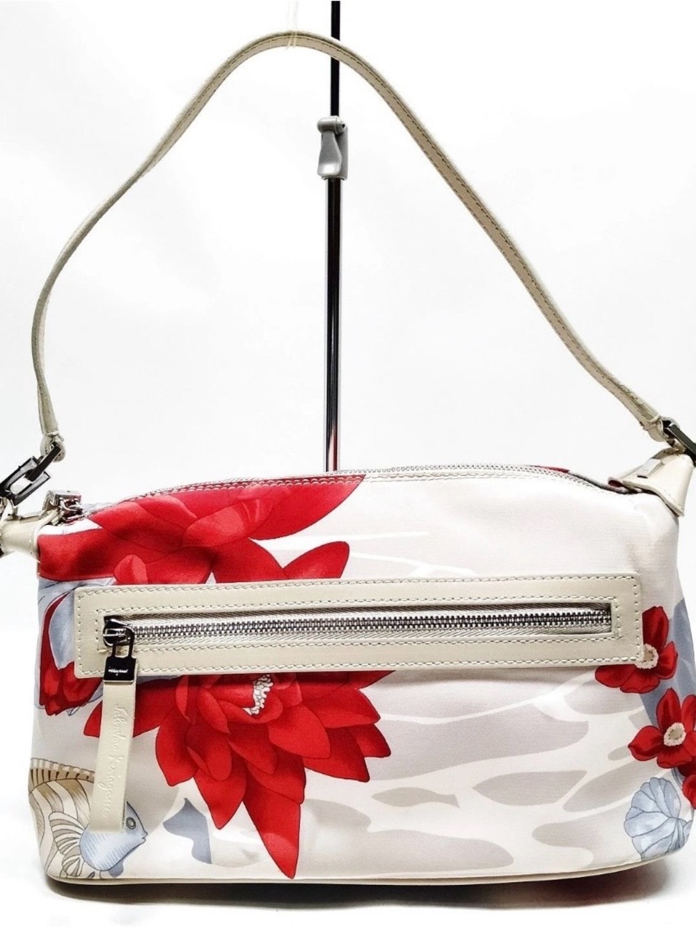 Salvatore Ferragamo Floral Nylon Small Shoulder Bag | EUC